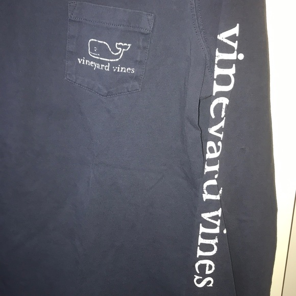 vineyard vines dark blue long sleeve top - Picture 4 of 4
